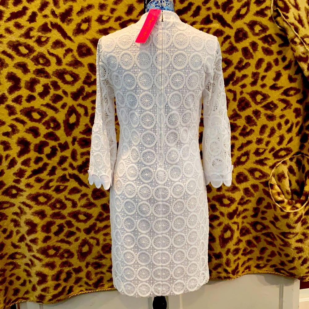 NWT Lilly Pulitzer white lace Zelle dress 6. - Picture 3 of 8